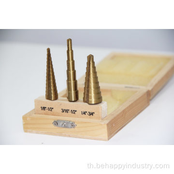 3PCS Drill Bit Titanium Nitride Coated